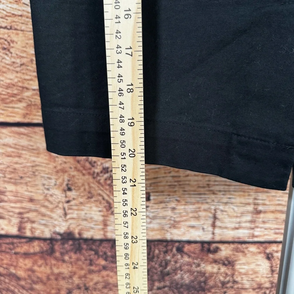 Black Pencil Skirt Women Professional Office Wear Back Slit Size 4‎